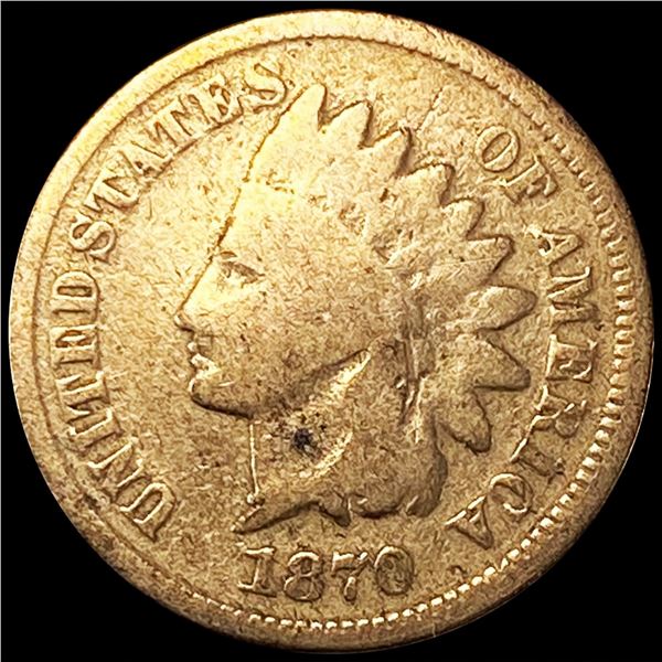 1870 Indian Head Cent NICELY CIRCULATED