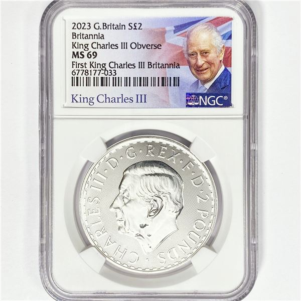2023 1oz G.B. S2Â£ NGC MS69 King Charles III