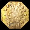 Image 1 : 1871 Octagonal California Gold Dollar NICELY CIRCU