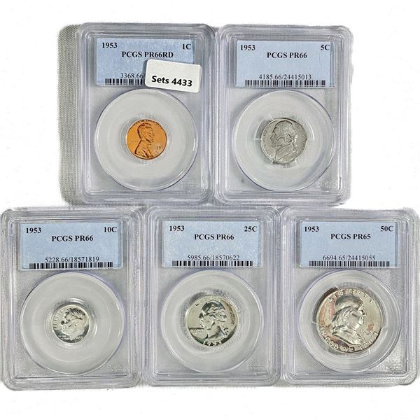1954 US Proof Set (5 Coins) PCGS