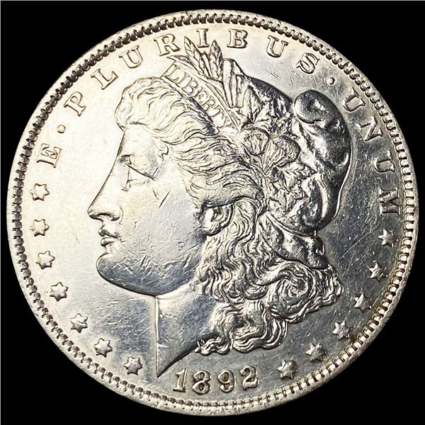 1892 Morgan Silver Dollar NEARLY UNCIRCULATED