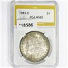 Image 1 : 1883-O Morgan Silver Dollar PGA MS65
