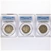 Image 1 : 1908-1915 Set (3) Barber Half Dollar PCGS