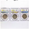 Image 2 : 1908-1915 Set (3) Barber Half Dollar PCGS