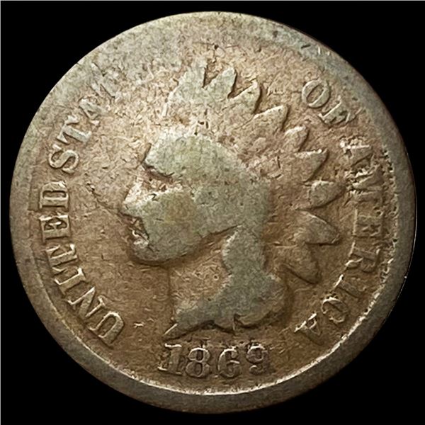 1869 Indian Head Cent NICELY CIRCULATED
