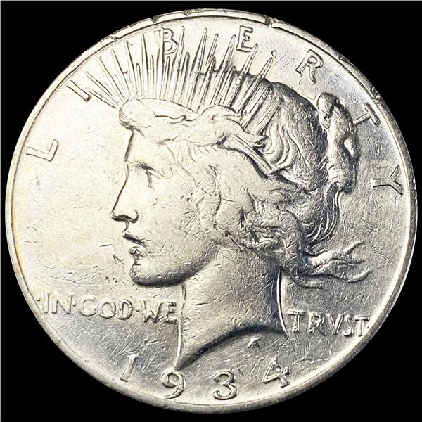 1934-S Silver Peace Dollar LIGHTLY CIRCULATED