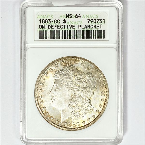 1883-CC Morgan Silver Dollar ANACS MS64 M.E.