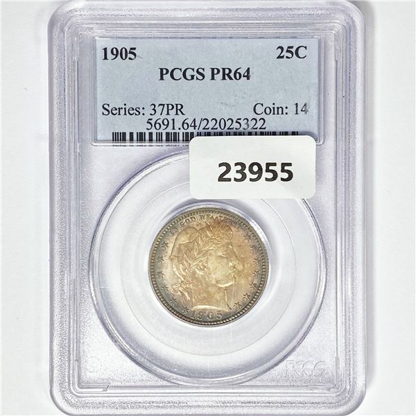 1905 Barber Quarter PCGS PR64