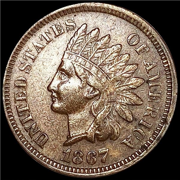 1867 Indian Head Cent CLOSELY UNCIRCULATED