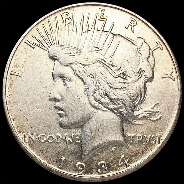 1934 Silver Peace Dollar CLOSELY UNCIRCULATED