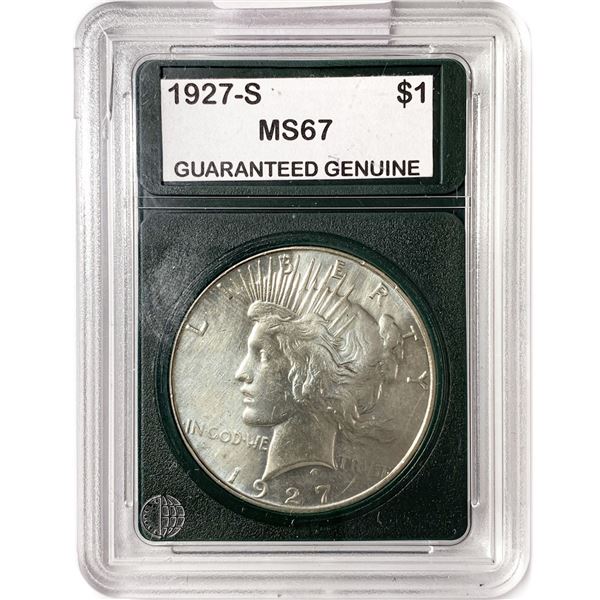 1927-S Silver Peace Dollar GG MS67