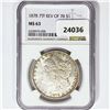 Image 1 : 1878 7TF Morgan Silver Dollar NGC MS63 Rev 78