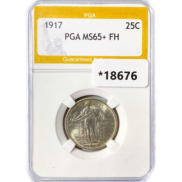 1917 Standing Liberty Quarter PGA MS65+ FH