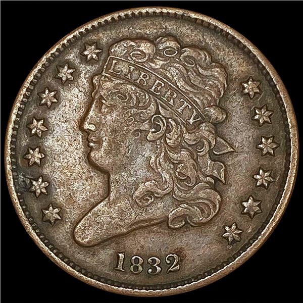 1832 Classic Head Half Cent CLOSELY UNCIRCULATED