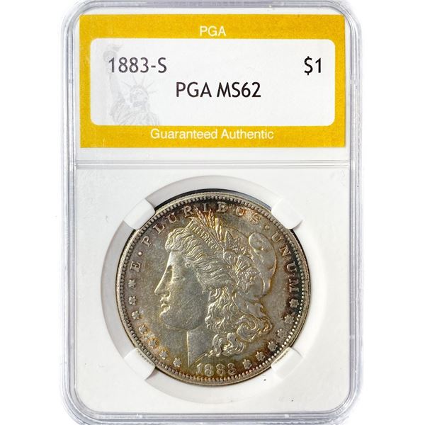 1883-S Morgan Silver Dollar PGA MS62