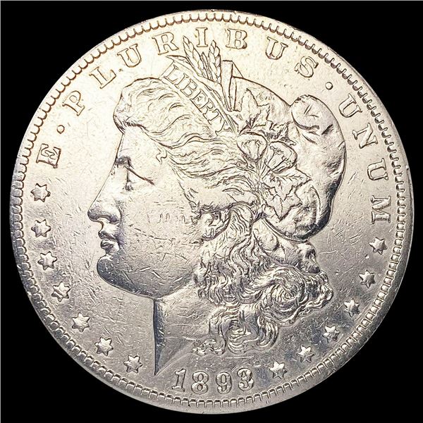 1893-CC Morgan Silver Dollar NEARLY UNCIRCULATED
