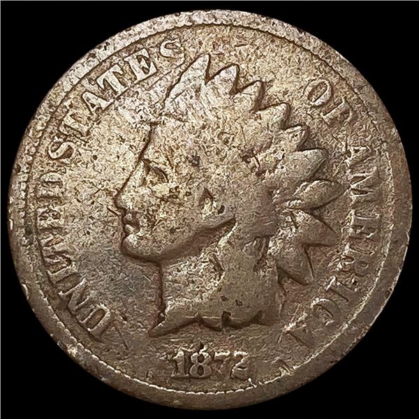 1872 Indian Head Cent NICELY CIRCULATED