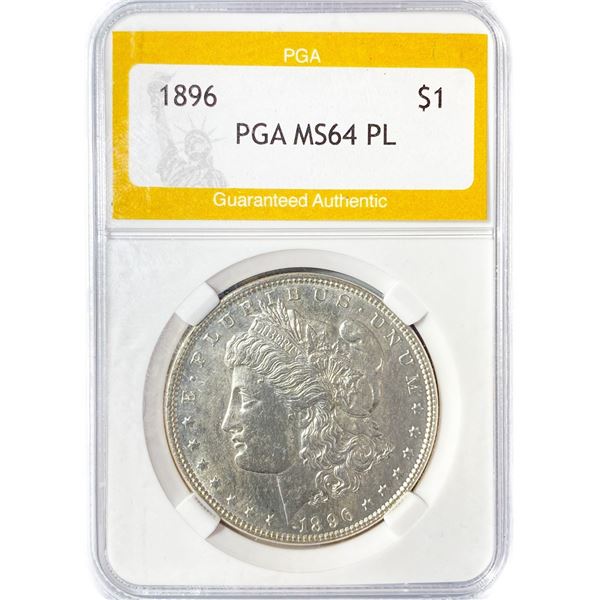 1896 Morgan Silver Dollar PGA MS64 PL