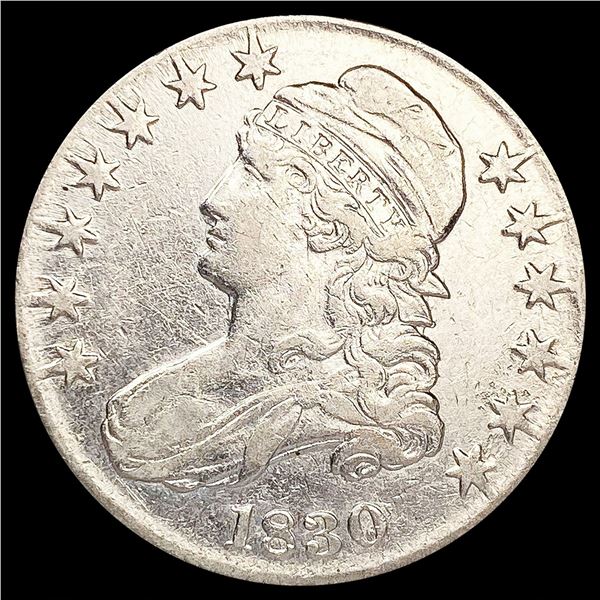1830 Capped Bust Half Dollar LIGHTLY CIRCULATED