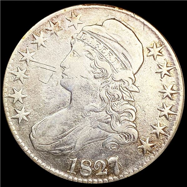 1827 Capped Bust Half Dollar NEARLY UNCIRCULATED