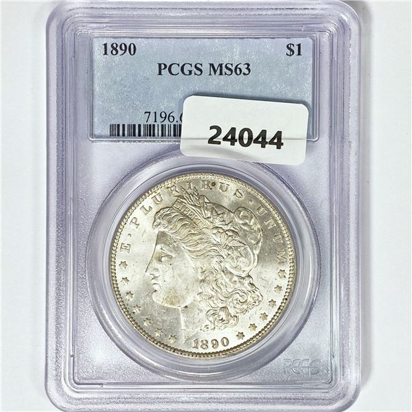 1890 Morgan Silver Dollar PCGS MS63