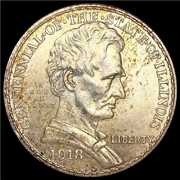1918 Illinois Half Dollar UNCIRCULATED