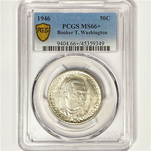 1946 Booker T Half Dollar PCGS MS66+