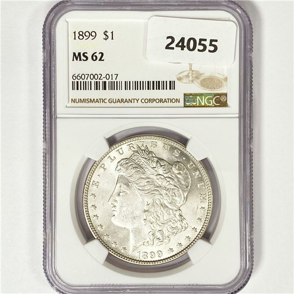 1899 Morgan Silver Dollar NGC MS62