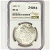 Image 1 : 1899 Morgan Silver Dollar NGC MS62