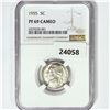 Image 1 : 1955 Jefferson Nickel NGC PF69 CAMEO