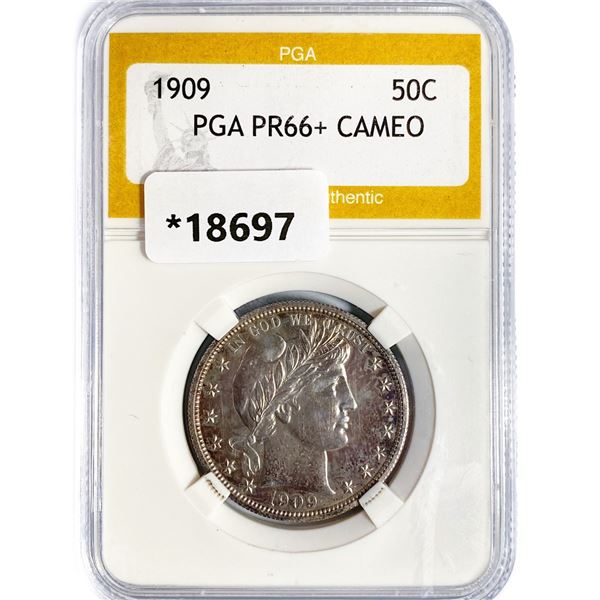 1909 Barber Half Dollar PGA PR66+ CAMEO