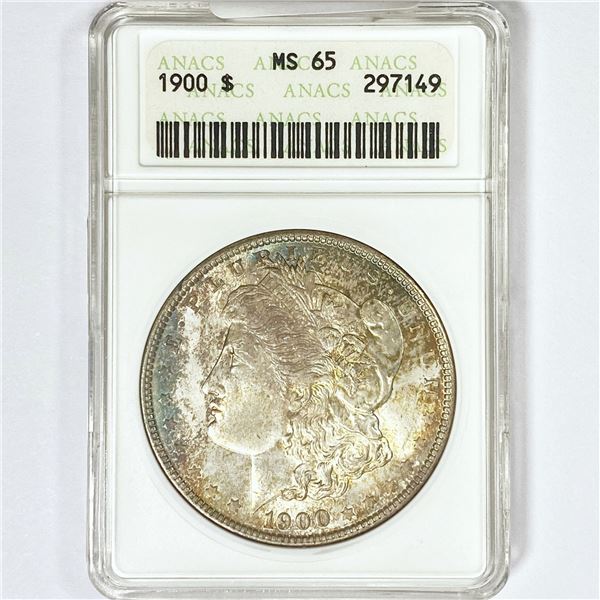 1900 Morgan Silver Dollar ANACS MS65