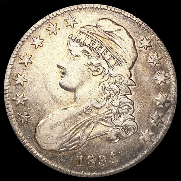 1834 Capped Bust Half Dollar LIGHTLY CIRCULATED