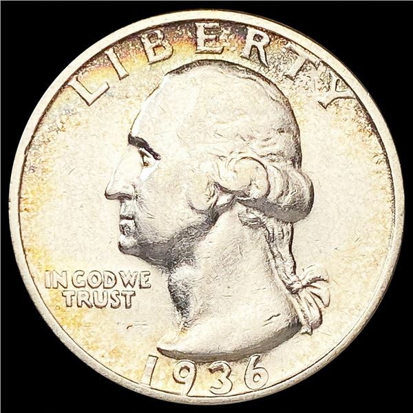 1936-S Washington Silver Quarter CLOSELY UNCIRCULA