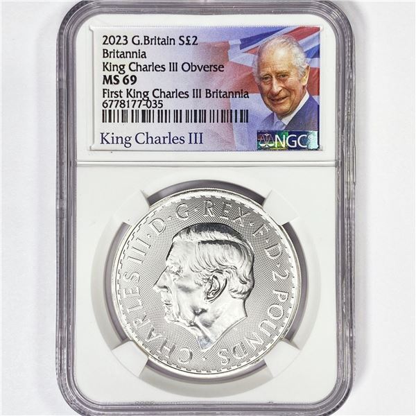 2023 1oz G.B. S2Â£ NGC MS69 King Charles III