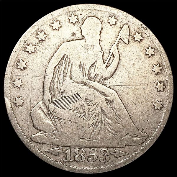 1853-O Arws Seated Liberty Half Dollar NICELY CIRC
