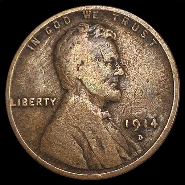 1914-D Wheat Cent LIGHTLY CIRCULATED