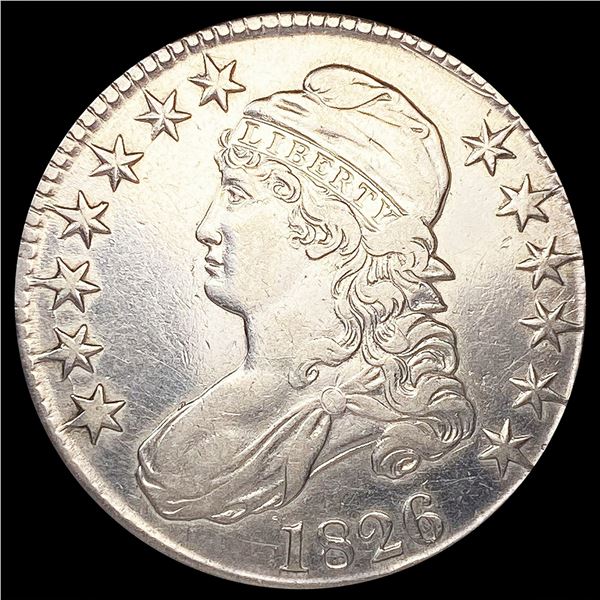 1826 Capped Bust Half Dollar NEARLY UNCIRCULATED