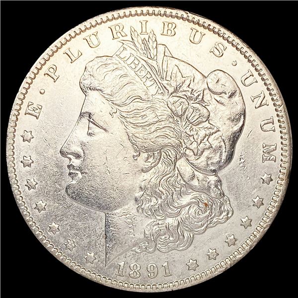 1891-CC Morgan Silver Dollar CLOSELY UNCIRCULATED