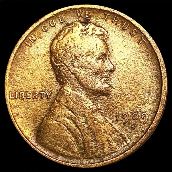 1909-S Wheat Cent CLOSELY UNCIRCULATED