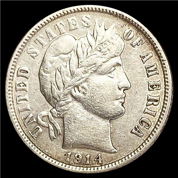 1914-D Barber Dime NEARLY UNCIRCULATED
