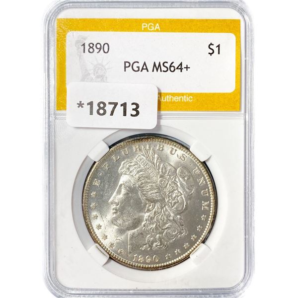 1890 Morgan Silver Dollar PGA MS64+