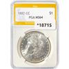 Image 1 : 1882-CC Morgan Silver Dollar PGA MS64