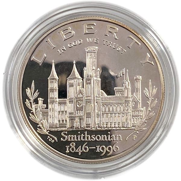 1996 Smithsonian Commem Proof Silver Dollar