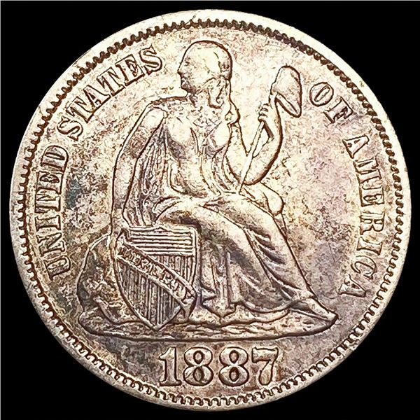 1887-S Seated Liberty Dime CLOSELY UNCIRCULATED