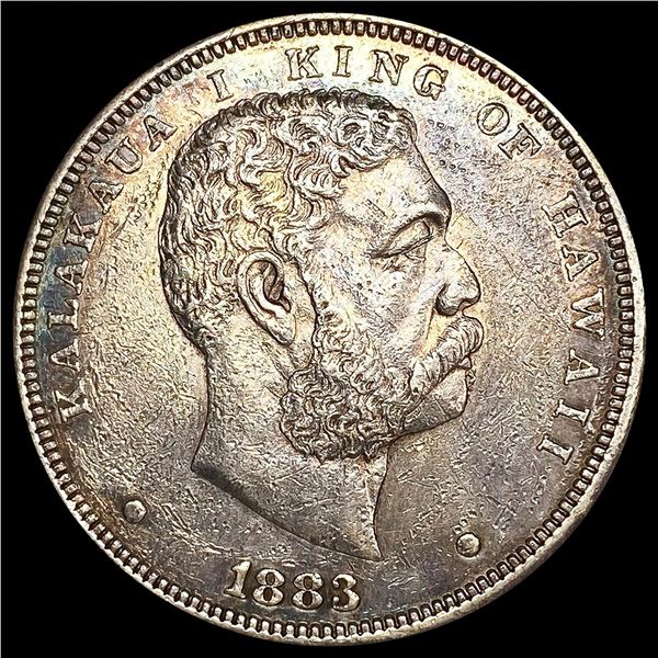1883 Kingdom of Hawaii Dollar NEARLY UNCIRCULATED