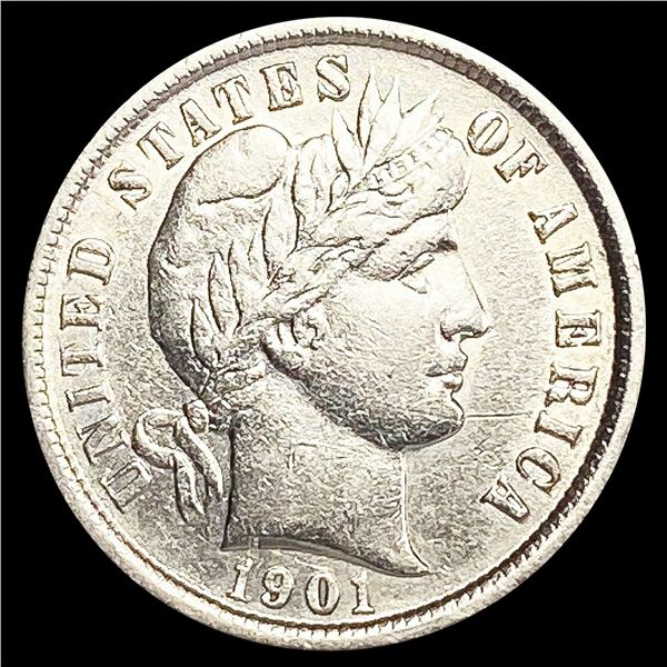 1901 Barber Dime UNCIRCULATED