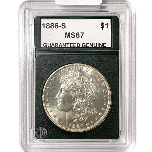 1886-S Morgan Silver Dollar GG MS67