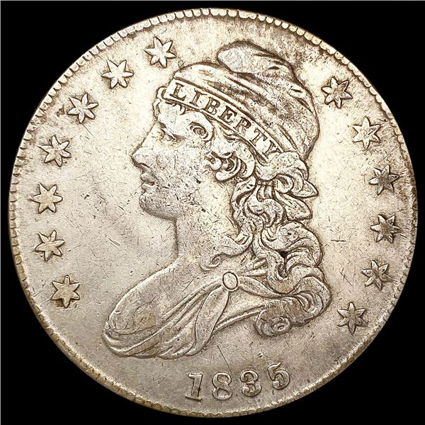 1835 Capped Bust Half Dollar NEARLY UNCIRCULATED