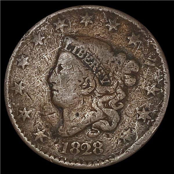 1828 Large Cent NICELY CIRCULATED